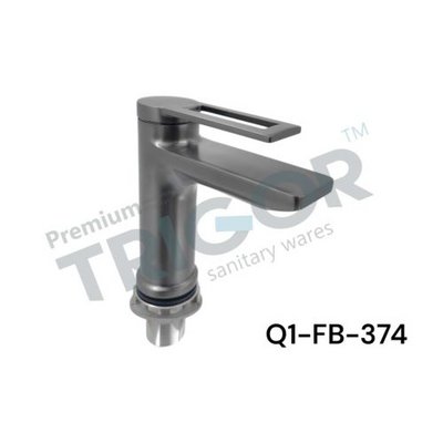 Смеситель д/мойки/умыв TRIGOR Q1-FB-374, карт. d35, гайка, оруж. сталь