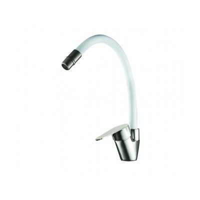 Смеситель д/мойки/умыв TRIGOR NZK8-KW-805 НЕРЖАВЕЙКА, карт. d40, гибкий двухрежимный излив