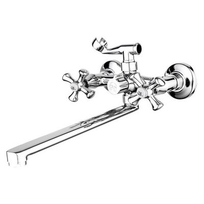 Смеситель д/ванны TRIGOR SBB6-596, маховик крест, L длин. излив