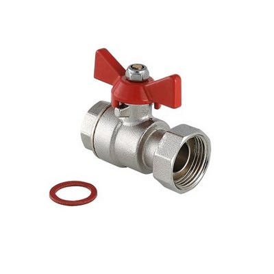 Кран шаровый с накидной гайкой 3/4х1 Вн-Вн