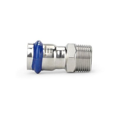 Муфта раструбная Varmega Inox Press с наружной резьбой 15x1/2