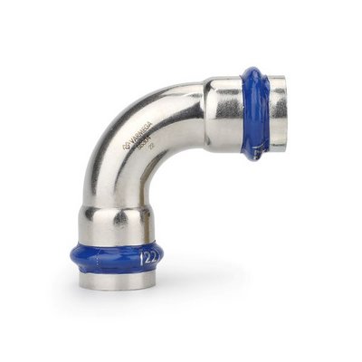 Угольник 90° двухраструбный Varmega Inox Press 15x15