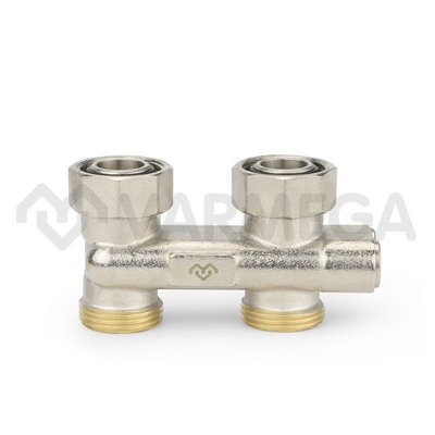 Узел прямой перекрестный для нижнего подключения радиатора 3/4хЕвроконус НР-ВР Varmega