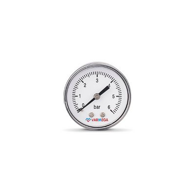Манометр Varmega аксиальный 50 мм, 6 бар, 1/4