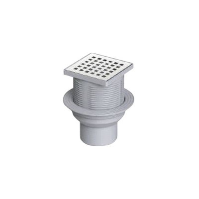 Трап 150x150/110 прямой, нерж. решетка, регулируемый, гидр-р-комб Valfex