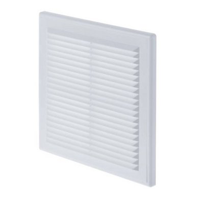 Решетка вентиляцион.пласт.ДВ 150с (DV204*204) белый